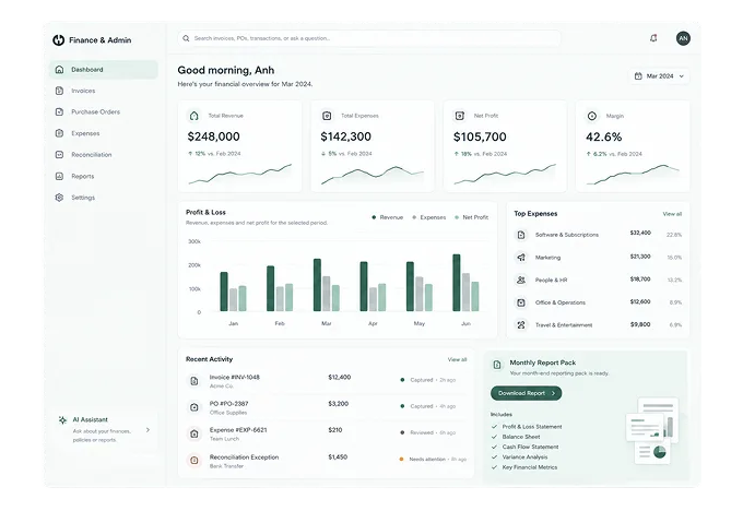 Finance & Admin